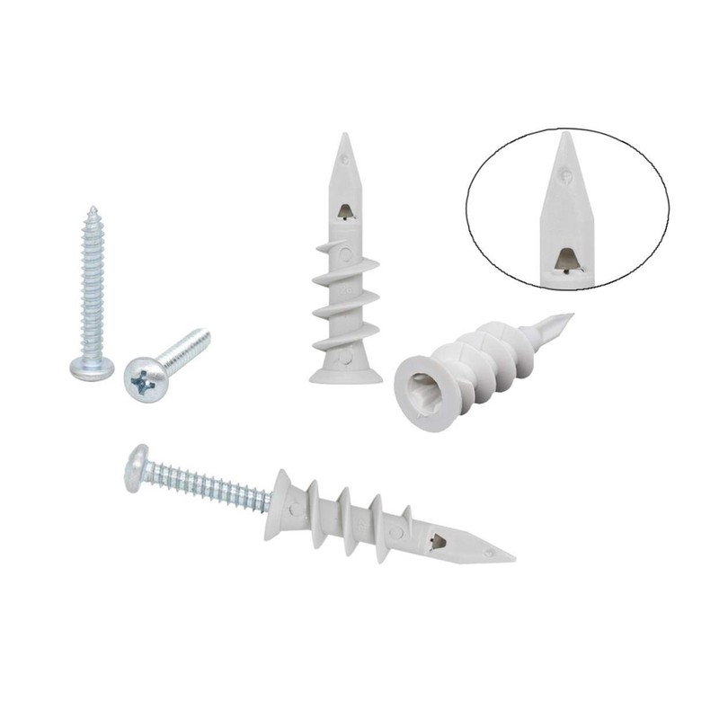 Wennyn Self Drilling Drywall Plastic Anchors with Screws, Expansion Screws