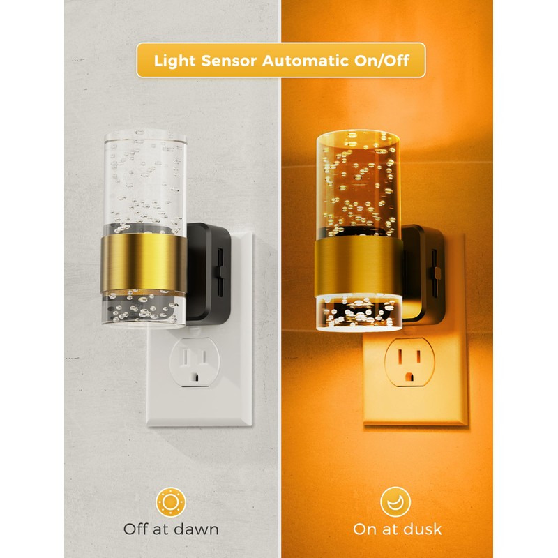 L LOHAS LED Night Light, 1-Pack Modern Night Lights Plug