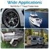 2 Set Trailer Axle Nut Kit Castle Nut Kit for