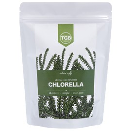 TGB SUPERFOODS  Chlorella en Polvo 100 Puro  Sin azucar, Eco Friendly y Gluten Free  Aporte de Nutrientes, Proteínas, Vitaminas  Apto para veganos,...