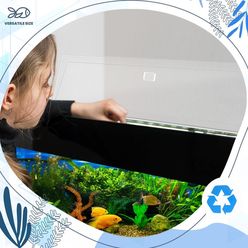Juexica Aquarium Acrylic Canopy Set 29 x 11.38 x 0.28
