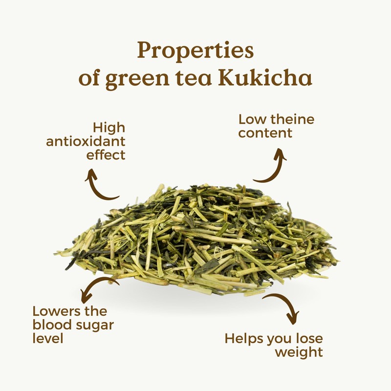 Kukicha Tea Organic 100g (50 Cups) | Japanese Green Loose