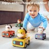 iPlay, iLearn Press to Go Car Toys for Toddlers 1-3,