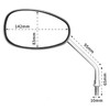 Universal 10mm Chrome Motorcycle Rear View Side Mirrors Handle Bar
