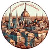 Budapest Hungary Souvenir Die-Cut Flat Fridge Magnet