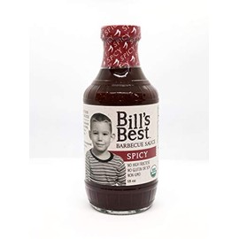 Bill's Best Organic BBQ Sauce 18oz (Spicy)