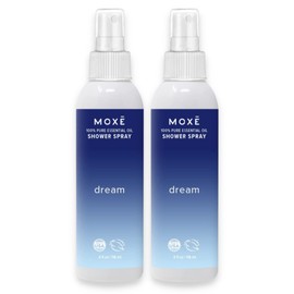 MOXĒ Dream Lavender & Chamomile Shower Steamer Spray, 100% Natural Certified Essential Oils, Bath Relaxation, Nightly Tension Relief, Made in USA, 4 Ounces (2 Pack)