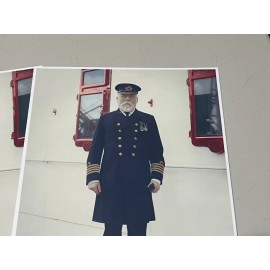 INCREDIBLE COLORIZED IMAGE OF TITANIC CAPTAIN E.J. SMITH, BEAUTIFUL HQ