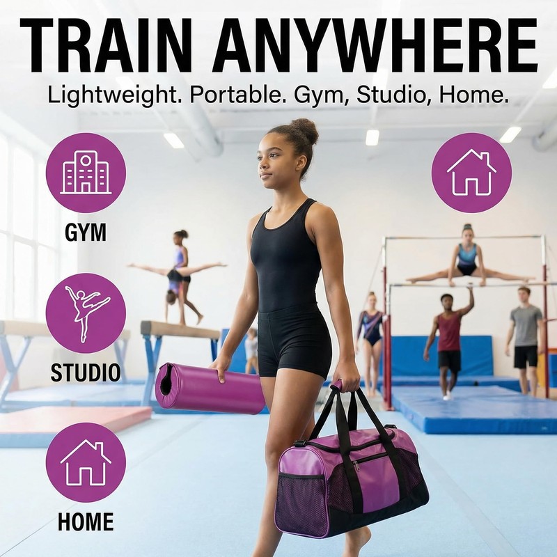 Vurixfo Gymnastics Bar Pad Detachable, Purple Gymnastics Bar Pad Protector