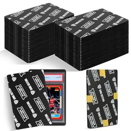 Ding Defend 4x6 Black Trading Card Shipping Protector 110 Pack - Sports Card Protectors Hard Plastic w/Rounded Corners, Hobby Shipping Shield for Graded Cards, Slabs, Top Loaders