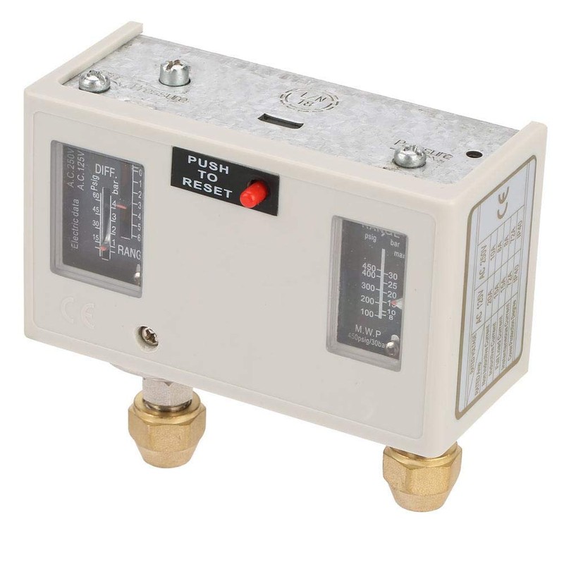R1 / 4 "Dual Pressure Control Switch, 250V 15A Electronic