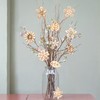 100 Pcs Unfinished Wood Flowers Wood Slice, Flower Leaf Embellishments