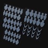 French Forma Dual Stickers, 60pcs Dual Forms Reusable Silicone Mold