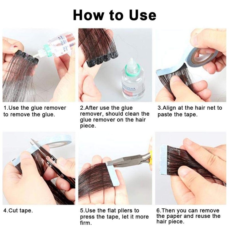 Cinta Adhesiva de Extensión de Pelo Cinta para el cabello,