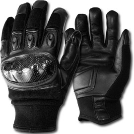 RTX Leathers Full Finger Gloves for Motorcross, Motorcycle Riding, Cycling, Hunting, Hiking, Climbing, Driving, Airsoft, Paintball, Shooting (Black, XL)