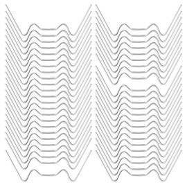 100pcs Greenhouse Stainless Steel Glass Clips W Clips, W Spring Clips Greenhouse Clips for Glass, Greenhouse Glazing Clips Window Clips for Greenhouse, Green House Glass Clips Fixings