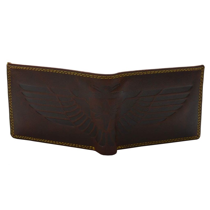 flevado Wild Adler Biker Wallet Full Leather Men's RFID Protection