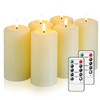 Hinabichan Flameless Candles Battery Operated with Remote and 2/4/6/8 H
