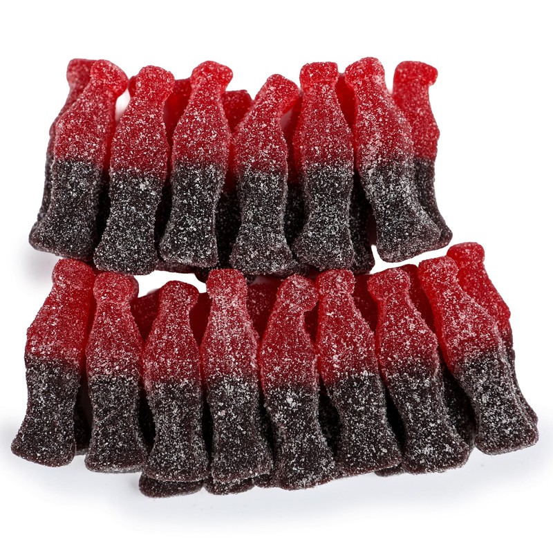 Smarty Stop Sour Cola Bottle Gummy Candy (1 Pound, Cherry)