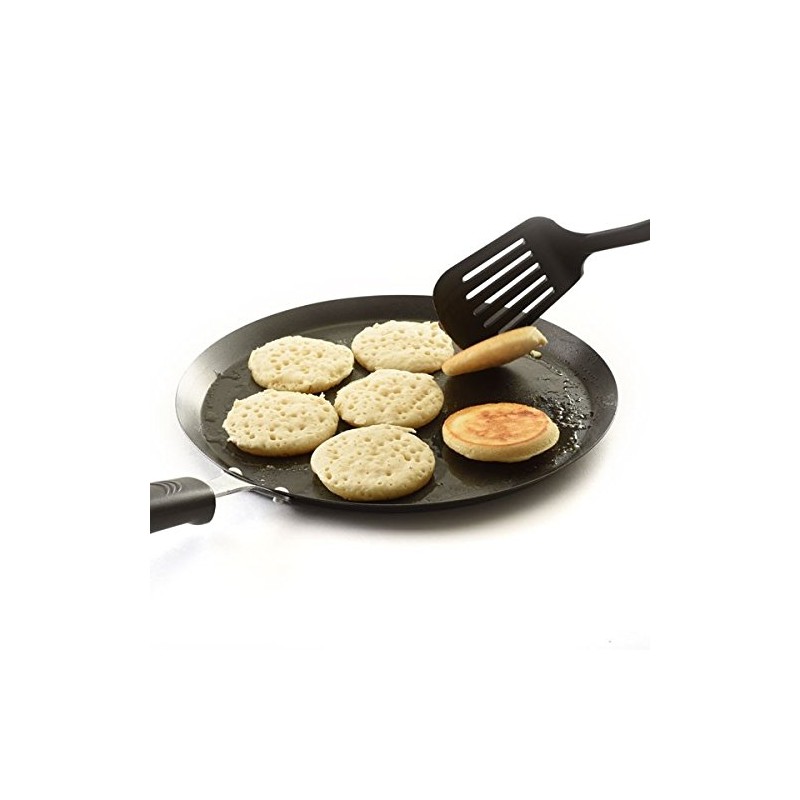 Norpro 957R Silicone Silver Dollar Pancake/Egg Ring, 7 Count,Red