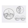 Azeeda 4 x 'Berglandschaft' Temporäre Tattoos - Wasserfest, Hautfreundlich & Ungiftig · Transfers in Verschiedenen Größen (TO00070156)