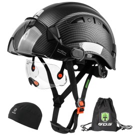 GREEN DEVIL Safety Hard Hat with Tinted & Clear Visor Vented Construction Helmet Cascos de Construccion ABS Work hardhats for Men