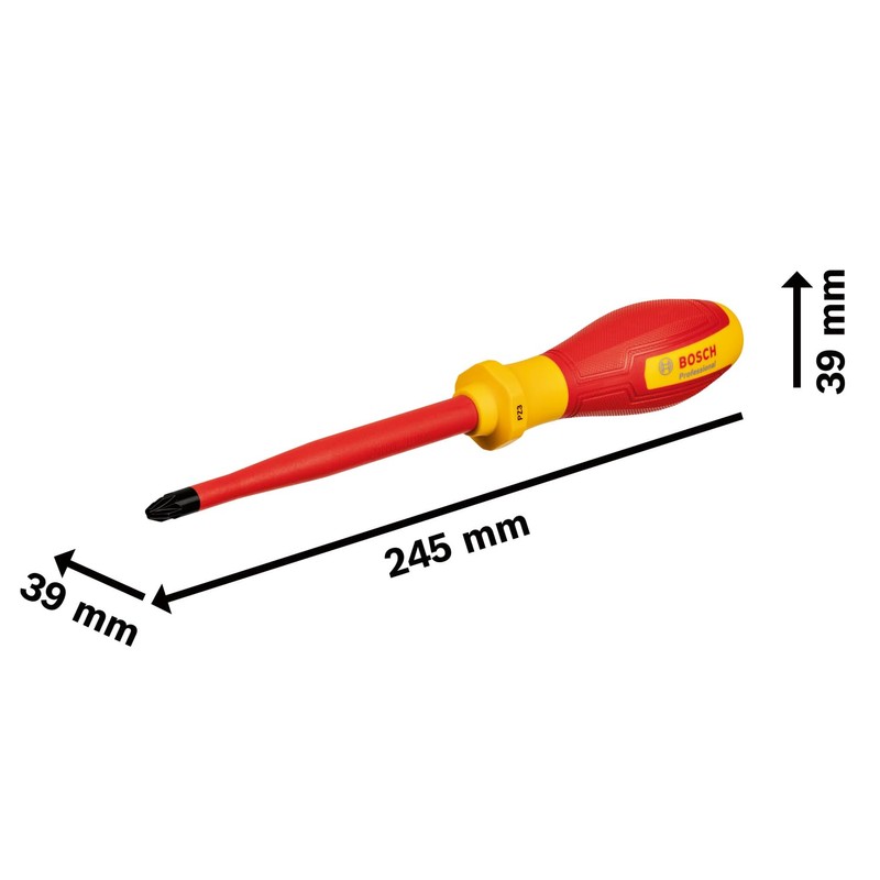 Bosch Professional VDE Screwdriver PZ3x125 (Certified to 1000 V, Insulated