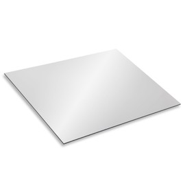 Aluminium Composite Panel Silver I Size: 30 x 20 cm I 3 mm Thickness I for Model Making Trade Fair Construction Signage DIY Screen Printing and Digital Printing I for Crafts I Blank I DIY I hin575