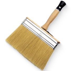 REFINA EVO Plastering Brush - 7" (180mm) Professional Water Brush for Rendering, Plastering, Brushing with Adjustable Bucket Clip, Stainless Steel Ferrule & Ergonomic Hardwood Handle