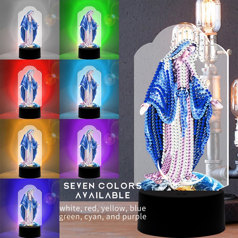 DIY Diamond Painting 7 Colors Night Light LED Diamond Painting
