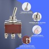 NON-SQUARE Toggle Switch ON-Off-ON 15A 12V DC/250V AC 6 Pin