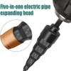 Peakloong 7Pcs Black Steel Manual Copper Pipe Swaging Tool Drill
