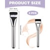 KEMUZ 3Pcs Ultra Thin Foundation Pinsel, Foundation Kosmetikpinsel, Foundation Pinsel