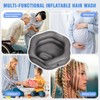 Inflatable Shampoo Basin for Bedridden, Elderly & Disabled - Petal-Shape