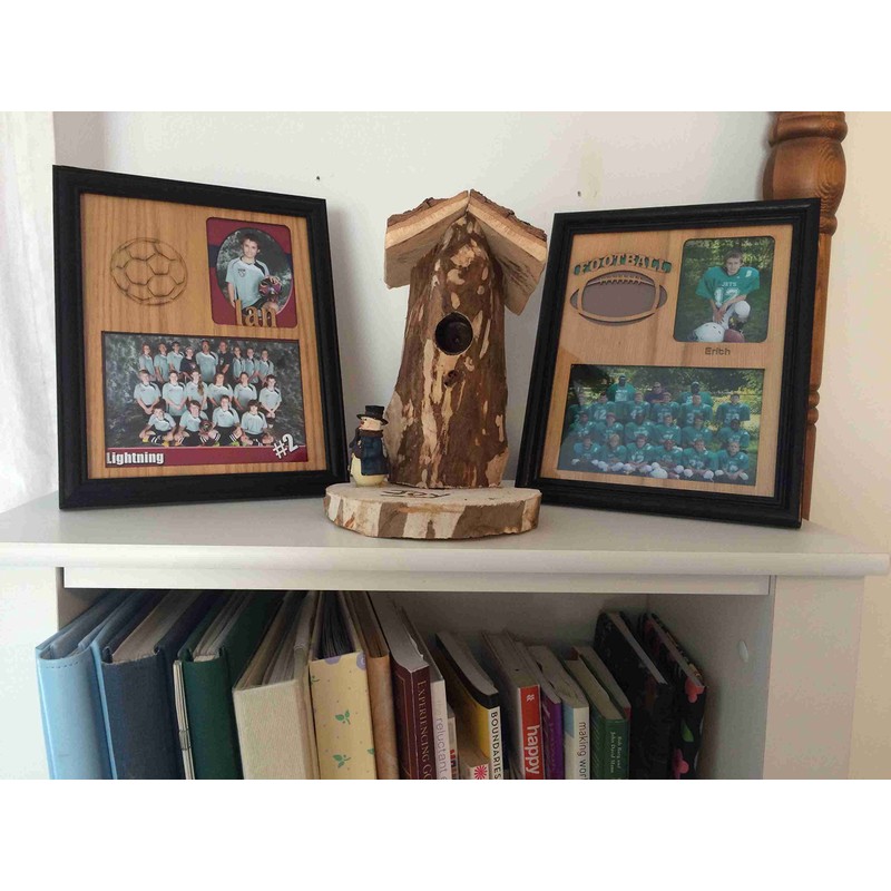 Sports Picture Frame - 8x10 Frame Holds 5x7 & 3x4