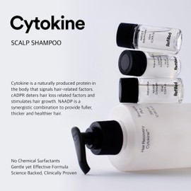 Hair-Recovery Cytokine Shampoo Plus Sensitive Care, 12.8 Fl. Oz. – Gentle Hair Loss Shampoo for Thinning Hair, Soothing Scalp Care, Hypoallergenic, Anti-Hair Fall, Sulfate-Free Formula for Fuller Hair