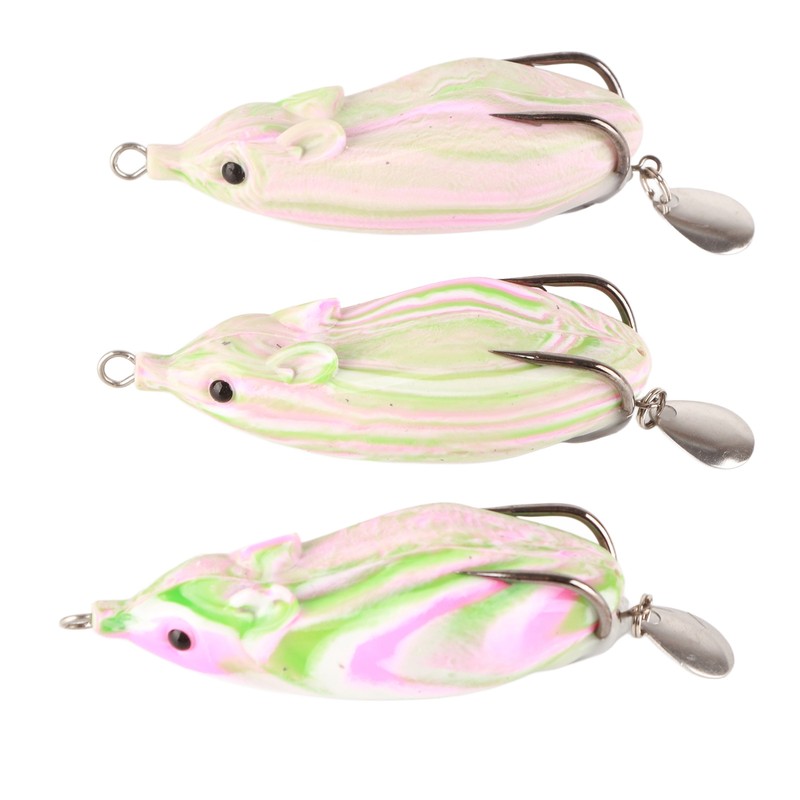 3Pcs Sequin Conversion Soft Artificial Simulation Snakehead Lure Bait Fishing
