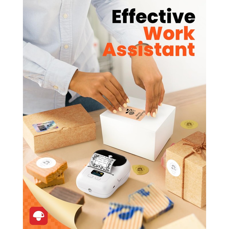 Phomemo M110 Label Maker Machine - Portable Bluetooth Thermal Label