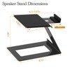 Desktop Speaker Stands Pair, Heavy Duty Desk Bookshelf Speaker Stands,