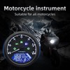 MH Universal Motorcycle Speedometer Digital Gauge Cluster - Motorcycle MPH
