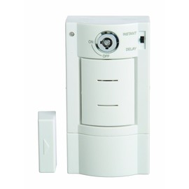 Xodus Innovations HS4313B Battery Powered Wireless Security Alarm with Key Entry, White
