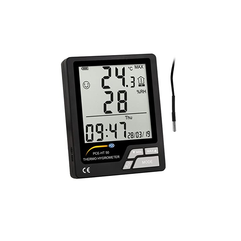 PCE Instruments PCE-HT 50 Room Hygrometer, for Humidity and Temperature