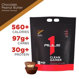 Rule 1 R1 Clean Gainer, Chocolate Peanut Butter - 9.59 Pounds - 30g of Complete Protein with 3:1 Carb-to-Protein Ratio - 30 Servings