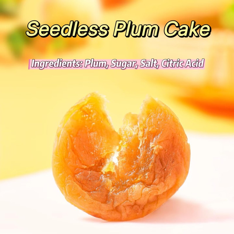 Japanese-Style Seedless Dried Plums – Salty Flavor, | Chewy, Individually