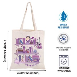 Singer Merchandise Speak Now Tote Bag Album Name Inspired Tour Concert Tote Bag Music Lover Gift Singer Song Lyric Gift (SN Purple Tote CA)