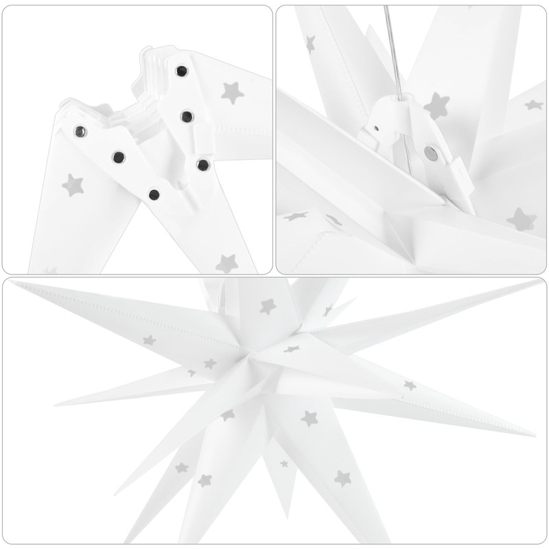 Luminous Star 3D Christmas Star, Illuminated, 45 cm LED Christmas