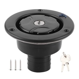 RV Water Inlet, Gravity Fresh Water Connection, Lockable Cap with 2 Keys, Water Filling Lid, Water Filling Hatch for Camping Trailers, RV, Default