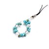 [Happiness Stone] Smartphone Strap, Turquoise, Crystal, Turquoise Stone, Natural Stone,