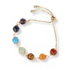Melhill 7 Chakra Stones Healing Crystal Bracelet Adjustable Multicolor Gemstone
