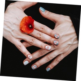 Healvian DIY Manicure Decor 40pcs Nail Art Ornaments Bow Nail Charms Gems Shiny Nail Gems for Women